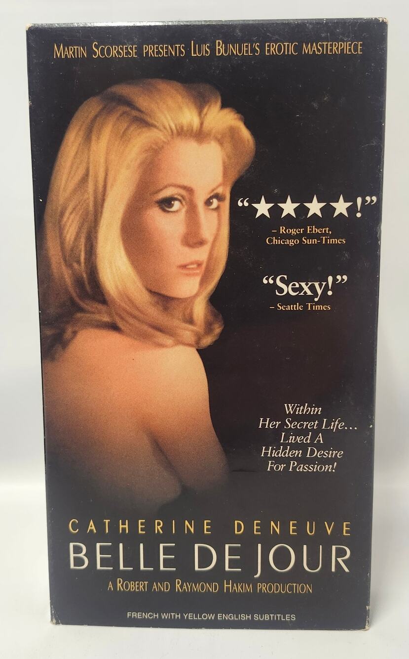 Belle de Jour VHS Catherine Deneuve Luis Bunuel Miramax French Subtitled
